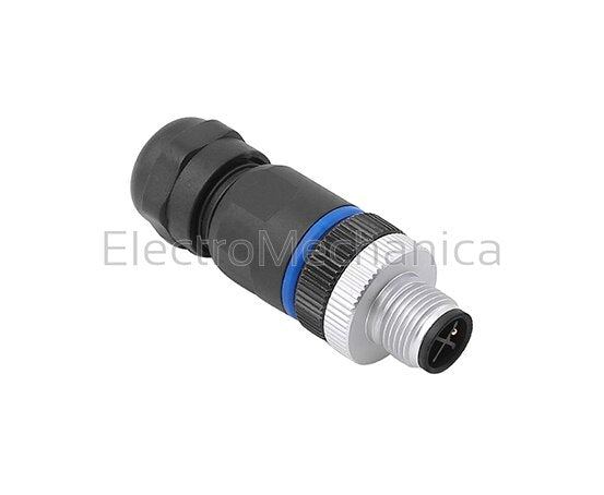 120504-01-001 POWER CONNECTOR, M12 3PIN+E, MALE