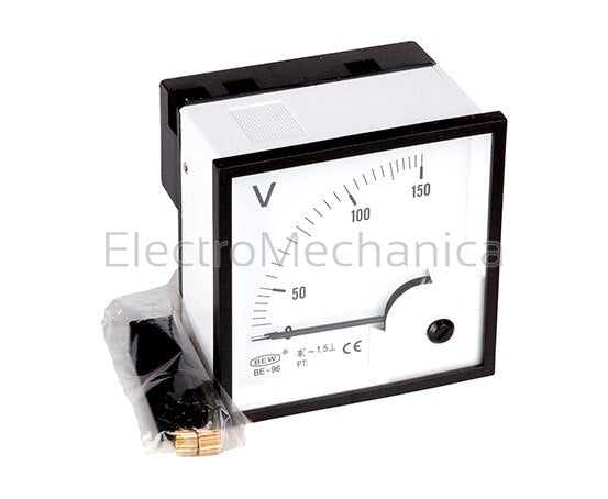 BE-96 150VAC 96mm 150V DIRECT AC VOLTMETER