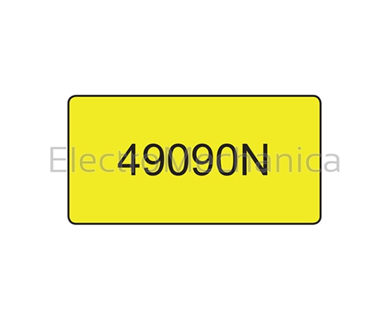49045N 9x70mm PUSH IN LEGENDS YEL (550)