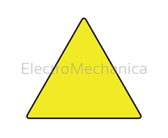 991104 50mm ADHESIVE TRIANGLE SIGN (200)