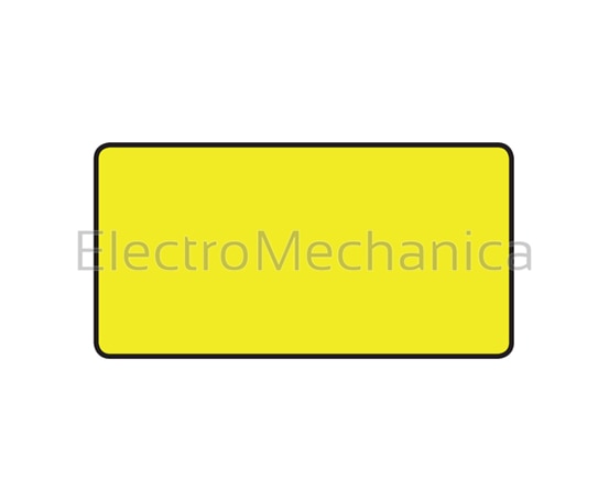 991109 34x74mm ADHESIVE YEL LABEL (100)