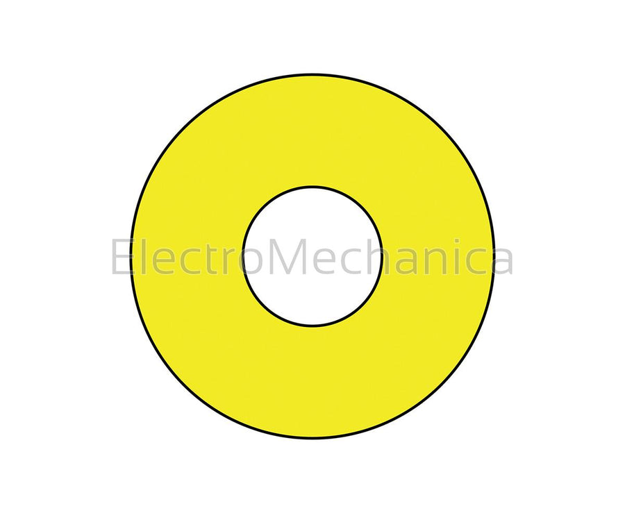 991107 90mm dia YEL LABEL FOR 22