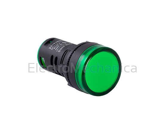 AD22-22DSG01 22mm GRN LED P/LIGHT 12VAC/DC