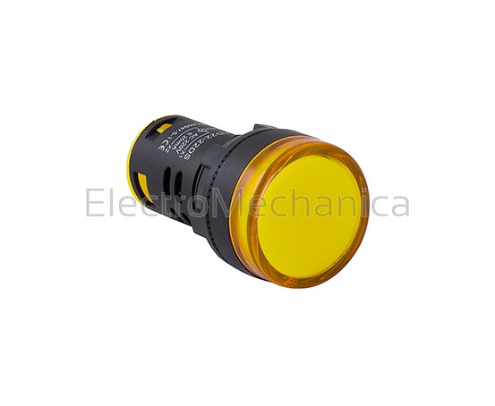 AD22-22DSY22 22mm P/MNT YEL LED 220VAC/DC