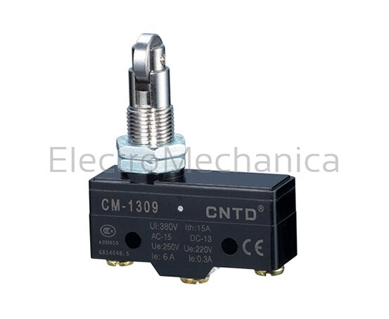 CM1309 MICRO SW 15A EXT P/MNT ROLLER 900