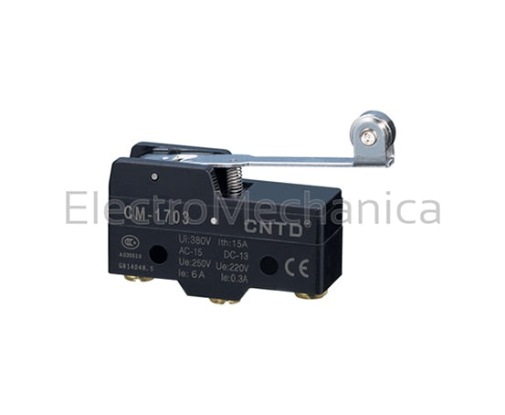 CM1703 MICRO SW 15A - LONG ROLLER LEVER