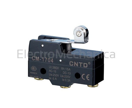 CM1704 MICRO SW 15A - SHORT ROLLER LEVER