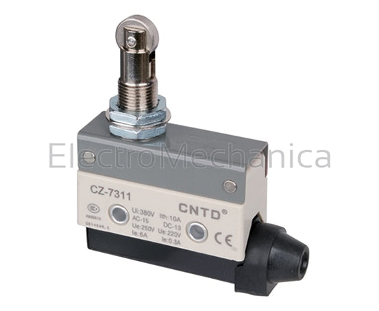 CZ-7311 MICRO SW 15A-P/MNT ROLLER PLUNGER