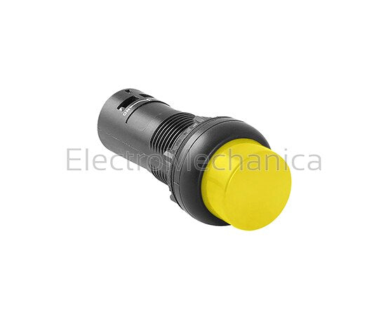 EE3YPD1 EXT HEAD ECONO YEL P/BUTTON 1NO+1NC
