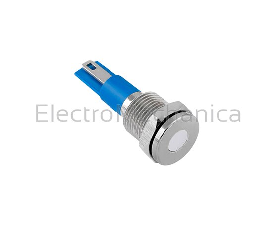 GQ10T-DW24VN 10mm METALLIC WHT LED PL 24VAC/DC
