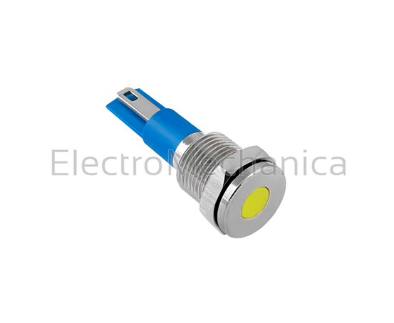 GQ10T-DY220VN 10mm METALIC YEL LED PL 240VAC/DC