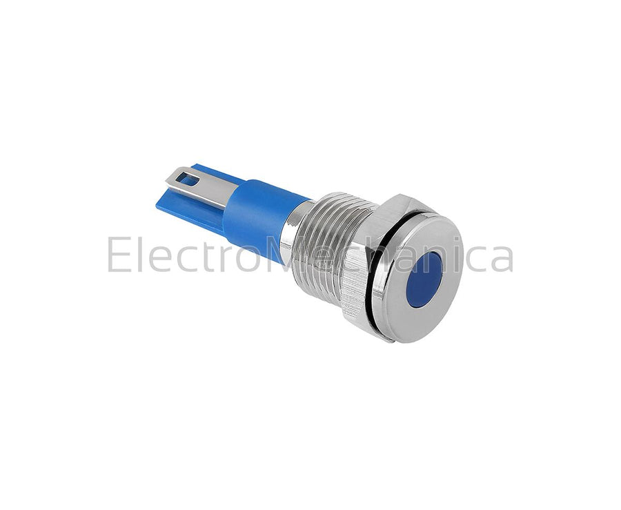 GQ10T-JN/02/B 10mm METALLIC BLU LED PL 24VAC/DC