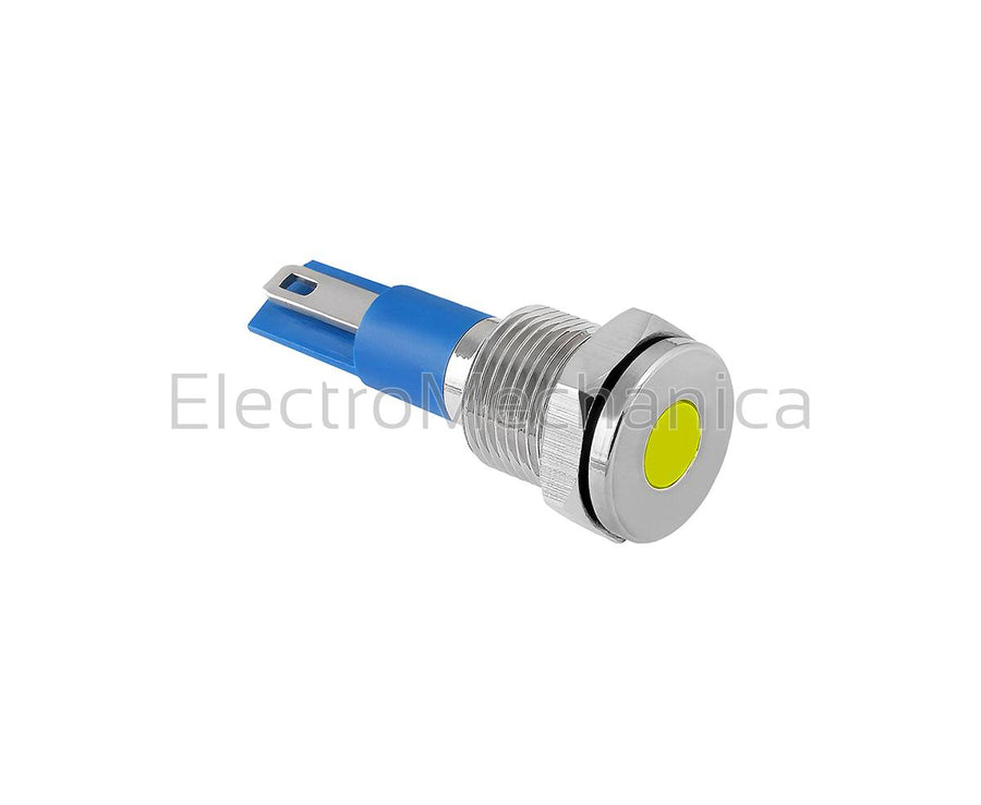 GQ10T-JN/22/Y 10mm METALIC YEL LED PL 240VAC/DC