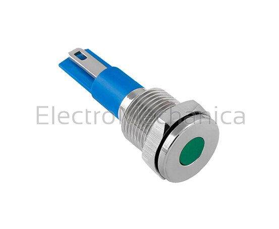 GQ12T-DG24VN 12mm METALLIC GRN LED PL 24VAC/DC