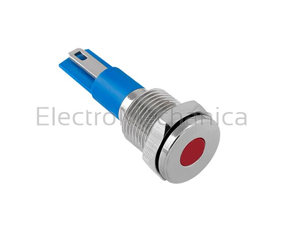 GQ12T-DR24VN 12mm METALLIC RED LED PL 24VAC/DC