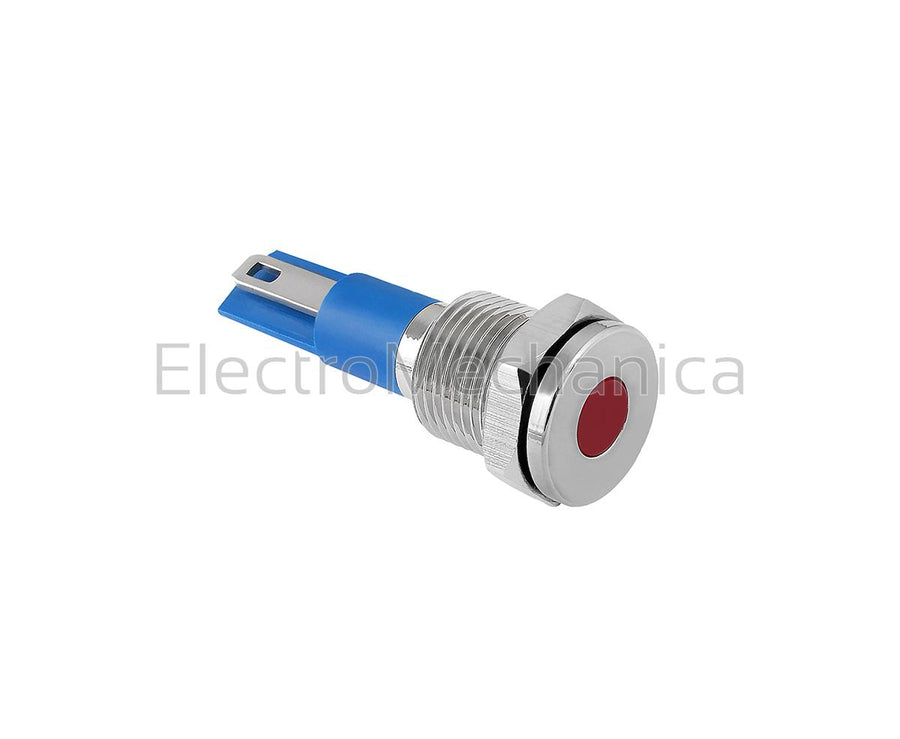 GQ12T-JN/02/R 12mm METALLIC RED LED PL 24VAC/DC