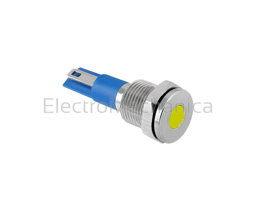 GQ12T-JN/02/Y 12mm METALLIC YEL LED PL 24VAC/DC