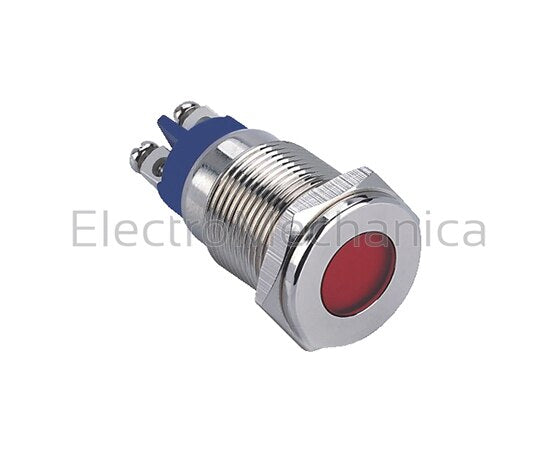 GQ16T-DLR220VN 16mm METALIC RED LED PL 240VAC/DC