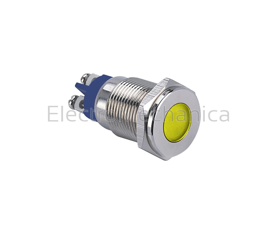 GQ16T-LN/02/Y 16mm METALLIC YEL LED PL 24VAC/DC
