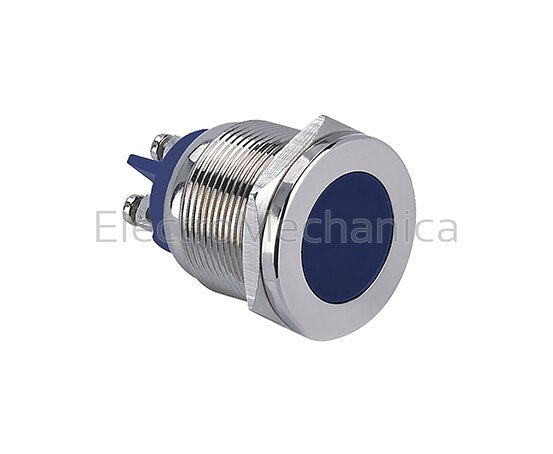 GQ22T-DLB220VN 22mm METALIC BLU LED PL 220VAC/DC