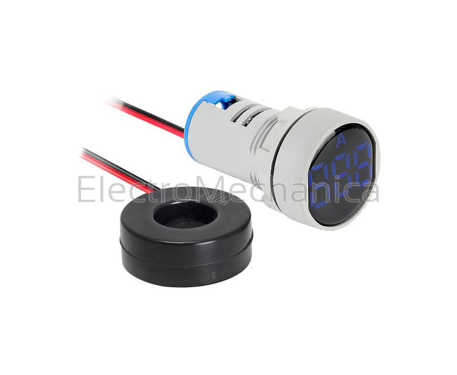 AD101-22AMB 22mm P/MNT BLU AMMETER 0-100A+CT