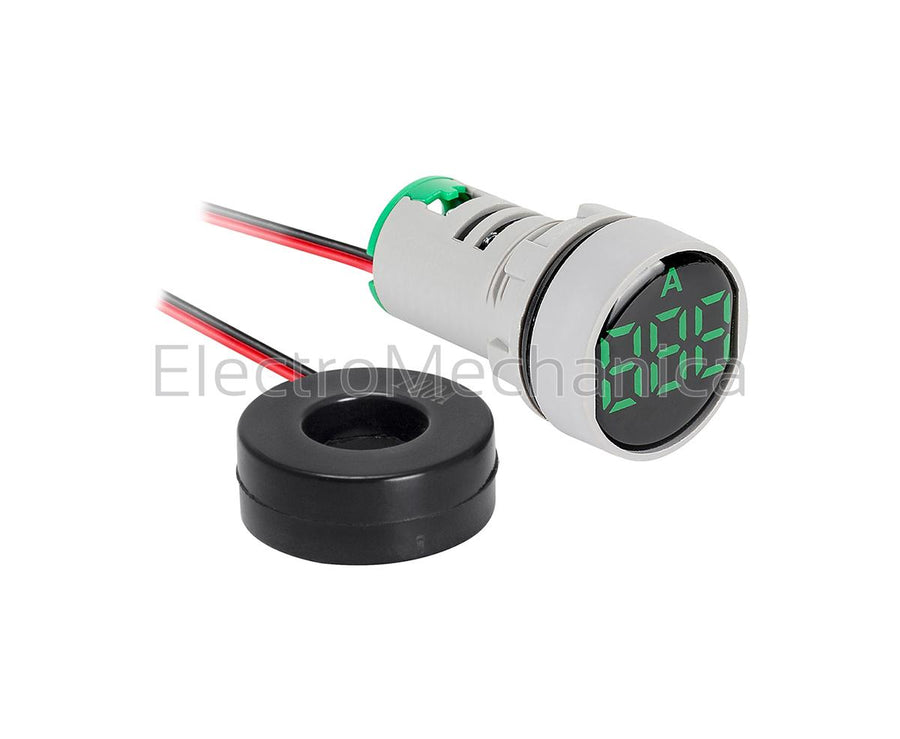 AD101-22AMG 22mm P/MNT GRN AMMETER 0-100A+CT