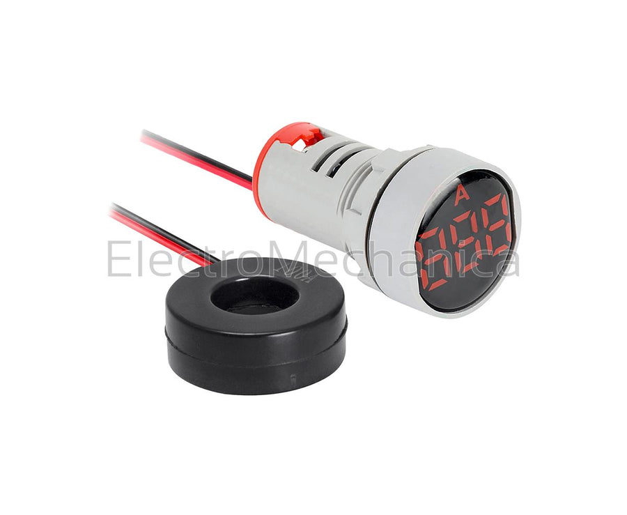 AD101-22AMR 22mm P/MNT RED AMMETER 0-100A+CT