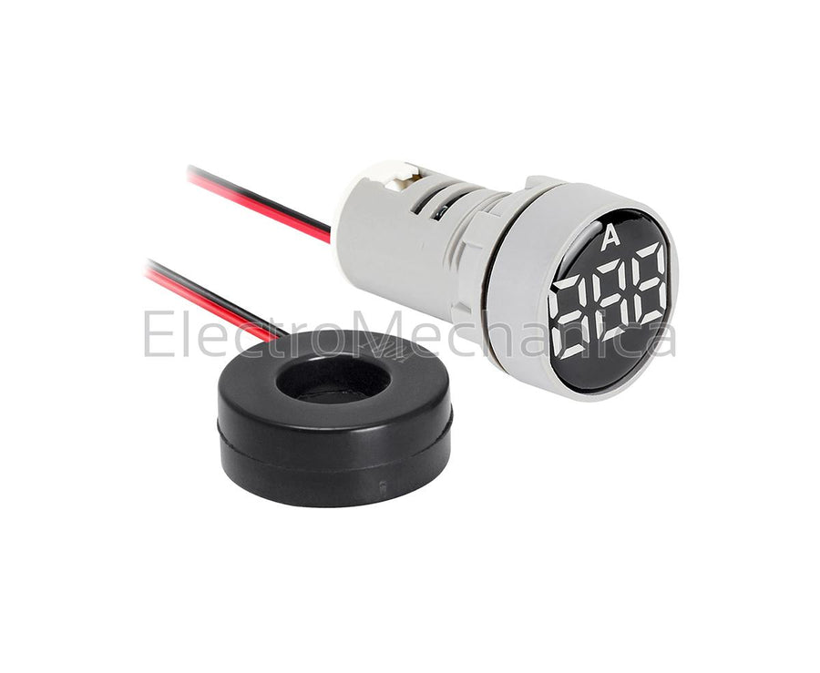 AD101-22AMW 22mm P/MNT WHT AMMETER 0-100A+CT