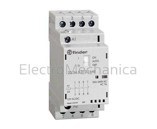 223400124740 25A 3NO+1NC CONTACTOR 12VAC/DC