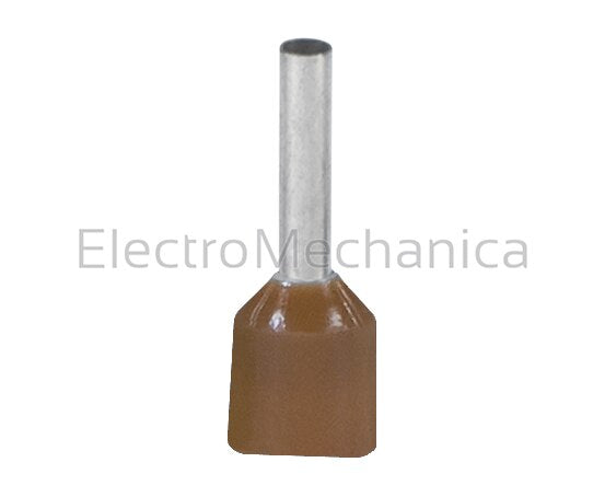 005898 2x10mm2 BRN INS FERRULE (100)
