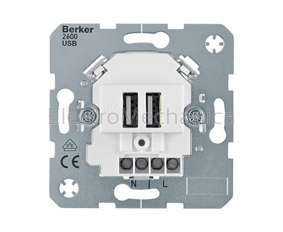 260009 230V USB SOCKET POLAR WHITE