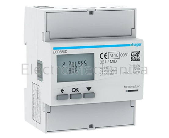 ECP380D 3PH KWH METER 80A DIRECT READING