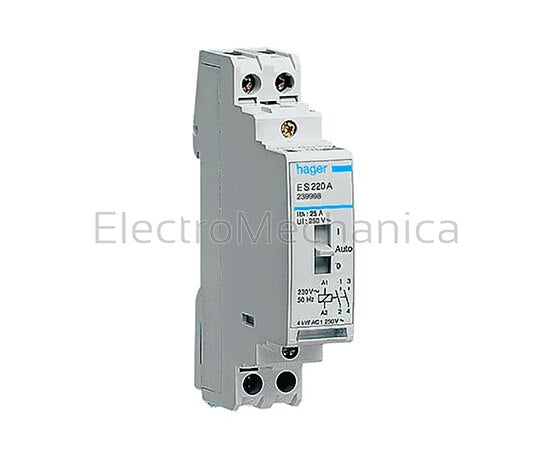 ES224 25A 2P 2NO CONTACTOR 24VAC