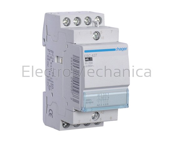 ESC427 CONTACTOR 25A 2NO+2NC 230VAC