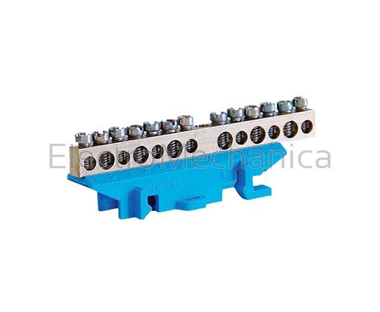 KM13N RAIL MOUNTABLE BLU NEUTRAL BAR