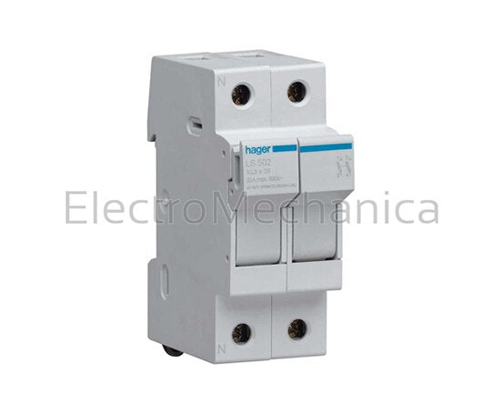 LSN502 2P FUSE HOLDER 10x38 CYL