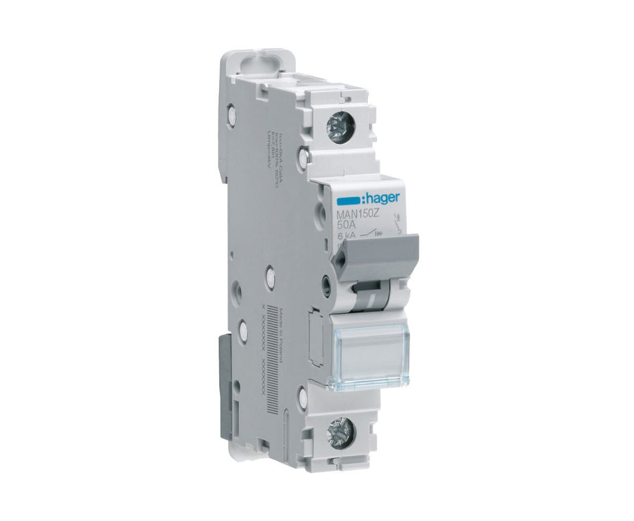 MAN150Z 50A 1P 6kA C-CURVE MCB