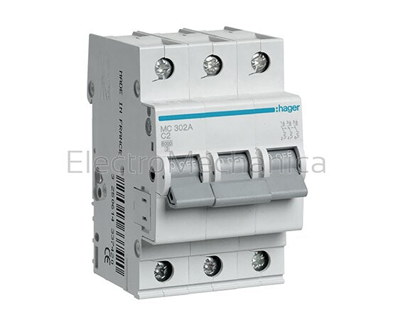 MMC302 2A 3P 6KA MCB