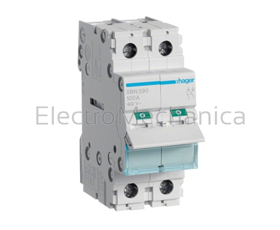 SBN290 100A 2P MAIN ISOLATOR SWITCH