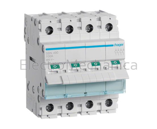 SBN490 100A 4P MAIN ISOLATOR SWITCH