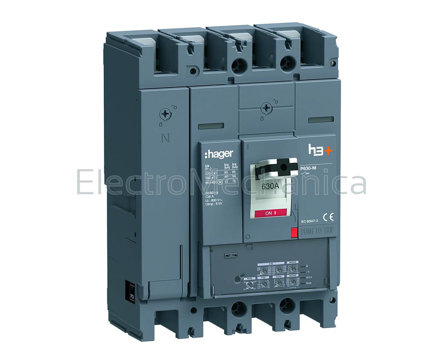 HEW631JR 252-630A 4P 70kA P630 LSI MCCB
