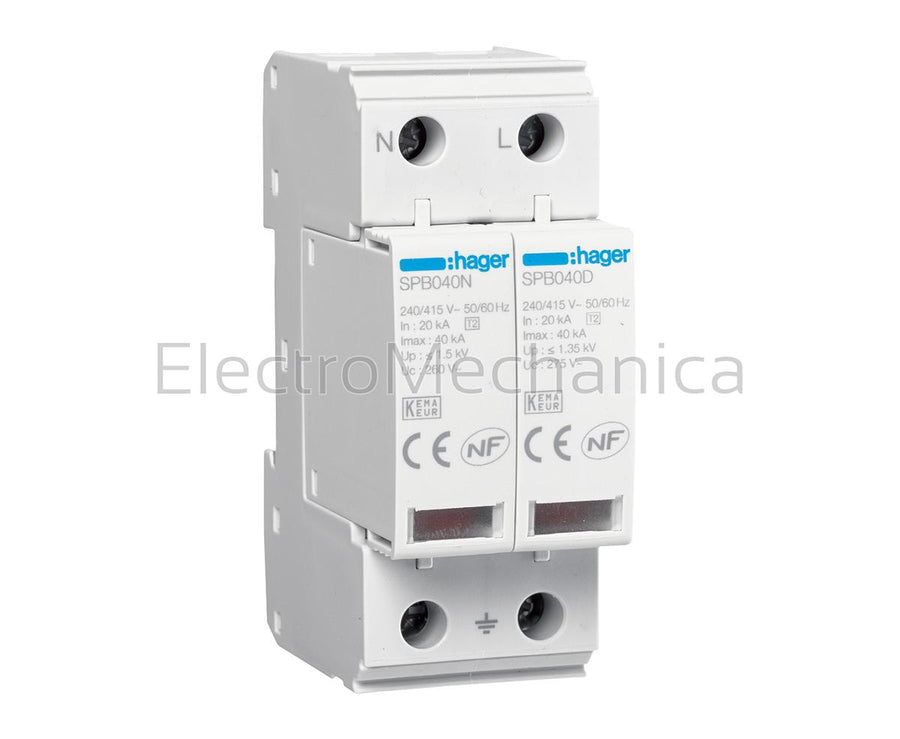 SPB240R 2P T2 Uc 275V In 20kA Imax 40kA