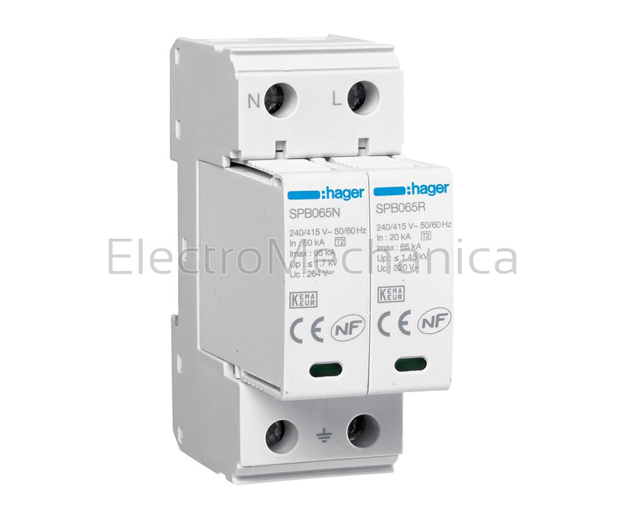 SPB265R 2P T2 Uc 320V In 20kA Imax 65kA