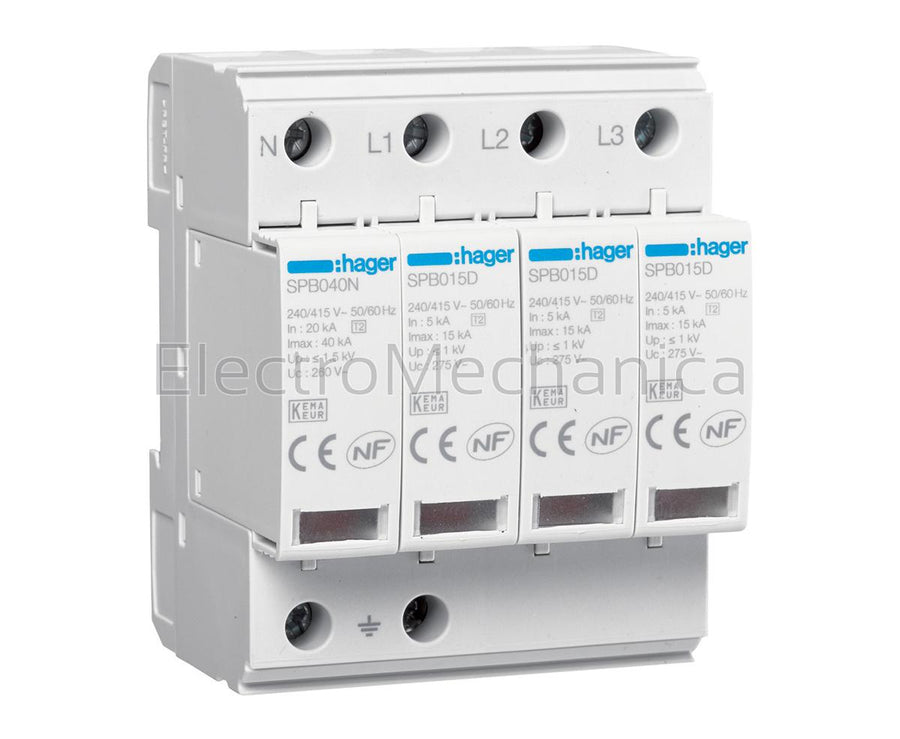 SPB415D 4P T2 Uc 275V In 5kA Imax 15kA