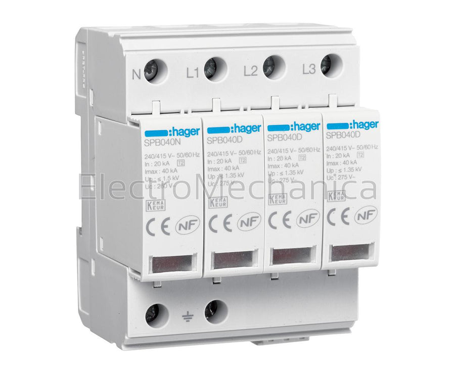 SPB440R 4P T2 Uc 275V In 20kA Imax 40kA
