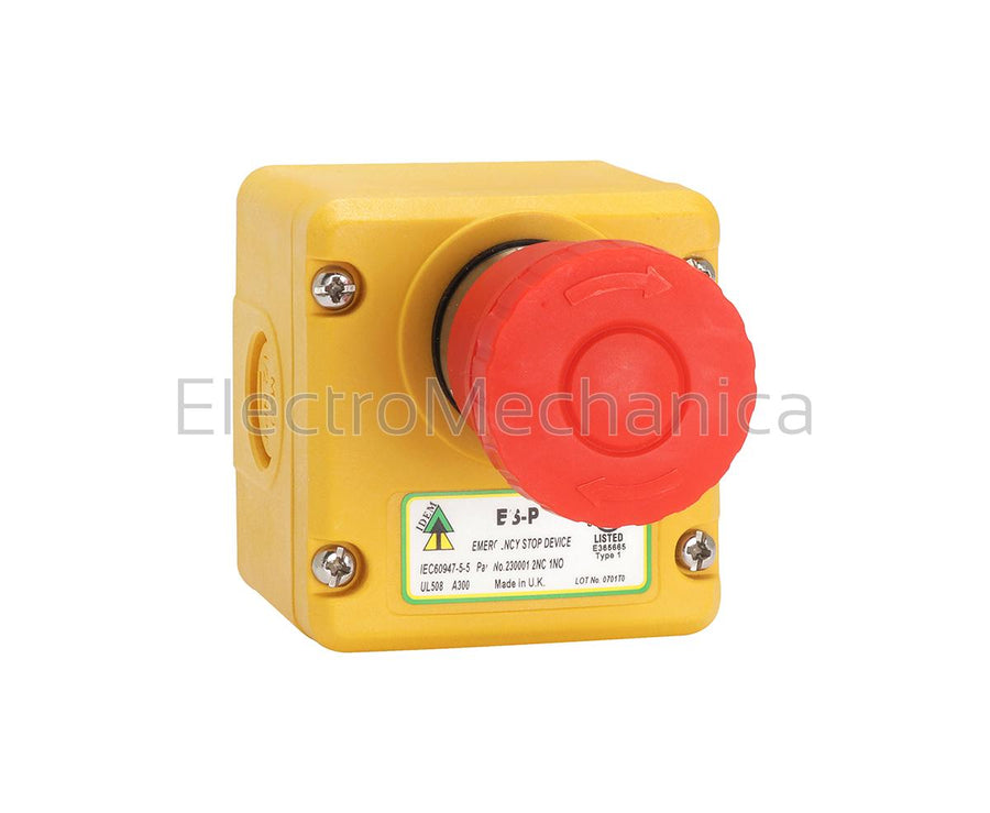 230003 PLASTIC E-STOP STATION WITH SHROUD