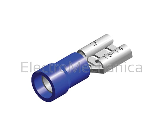 F2-6.4V FEMALE P/ON BLUE 6