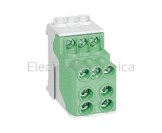 080030-2-4 200A 70mm2 DISTRIBUTION BLOCK GRN
