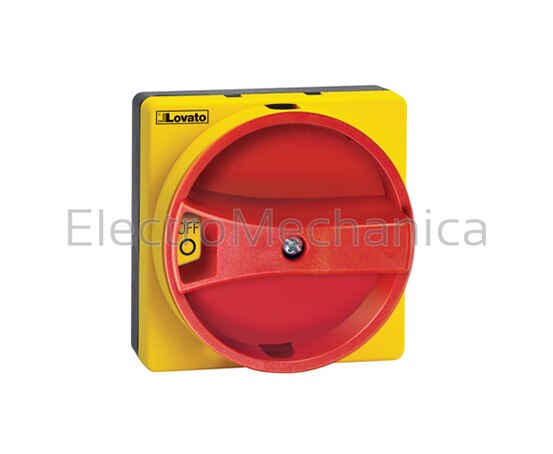 GAX61 RED/YEL DOOR INTERLOCK HANDLE