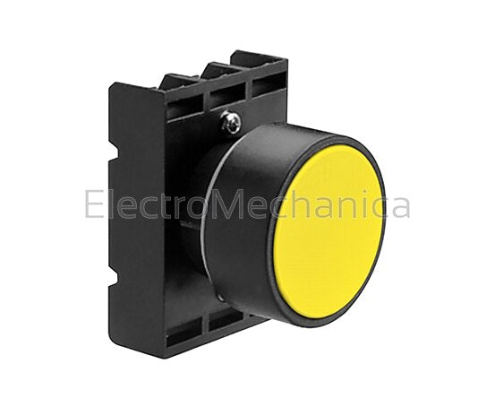LP2TB105-YELLOW FLUSH PUSHBUTTON ACTUATOR